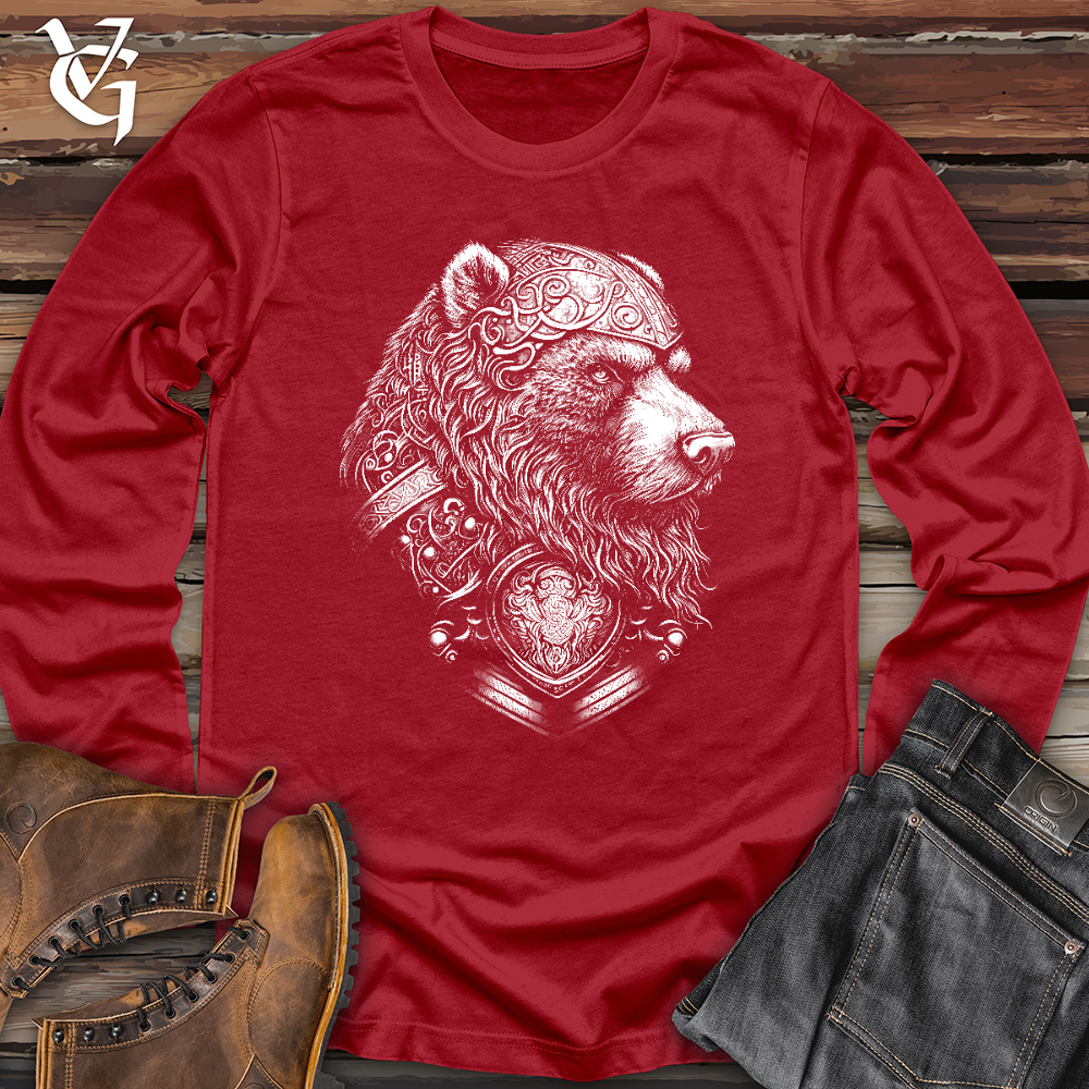 Viking Goods Handsome Celtic Bear Long Sleeve Red / L