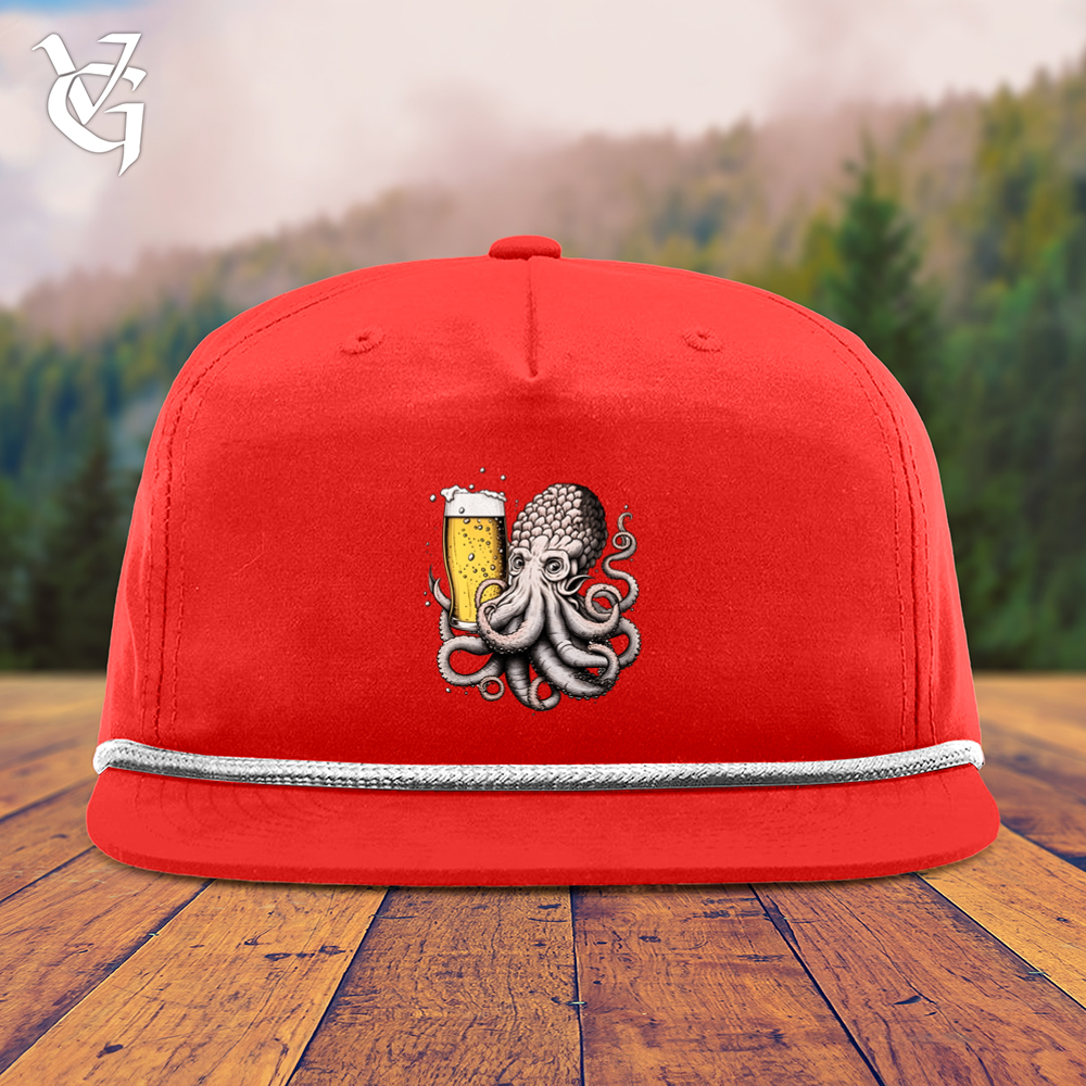 Viking Goods Hoptopus Snapback Cap Red/ White