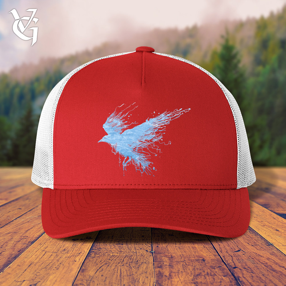 Viking Goods Smokey Winter Raven Trucker Cap Red/ White