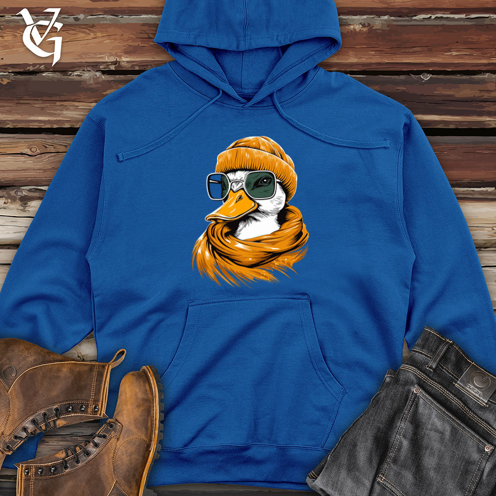 Viking Goods Duck Beanie Bliss Midweight Hooded Sweatshirt Royal / L