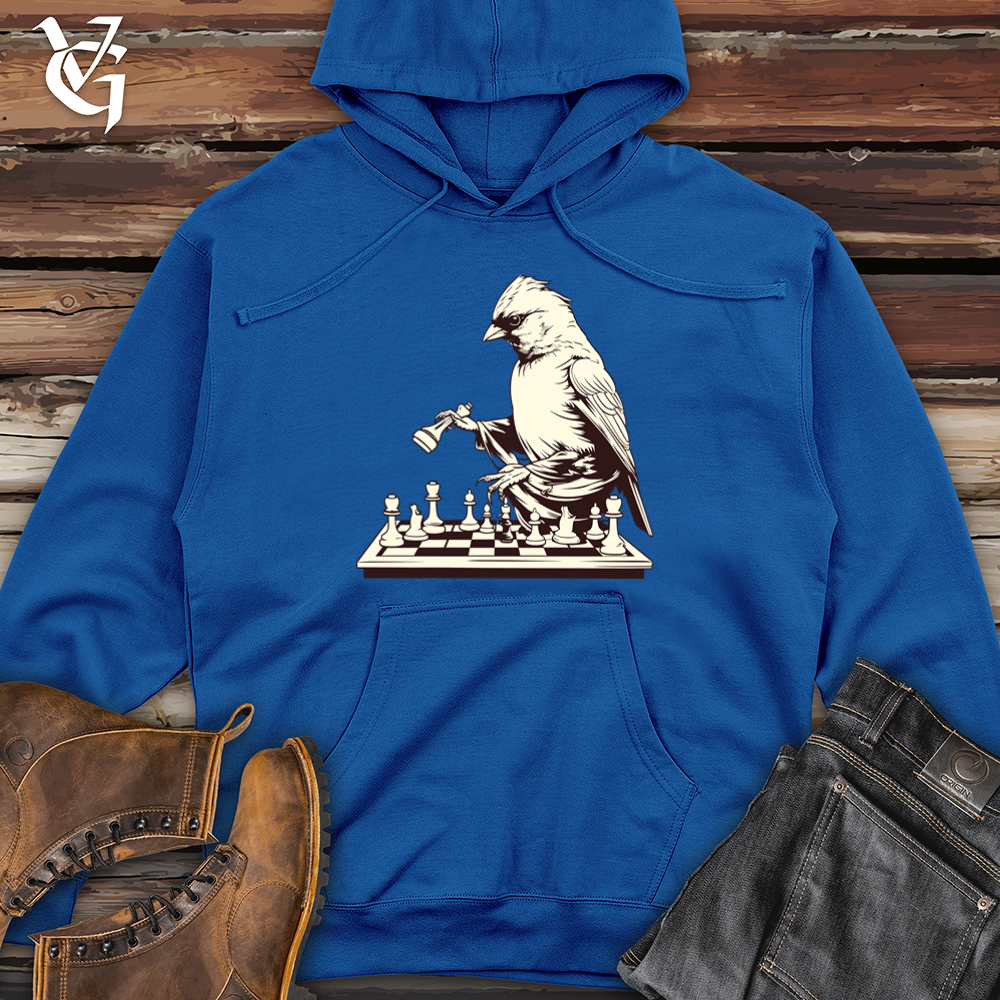 Viking Goods Finch Feathered Chess Midweight Hooded Sweatshirt Royal / L