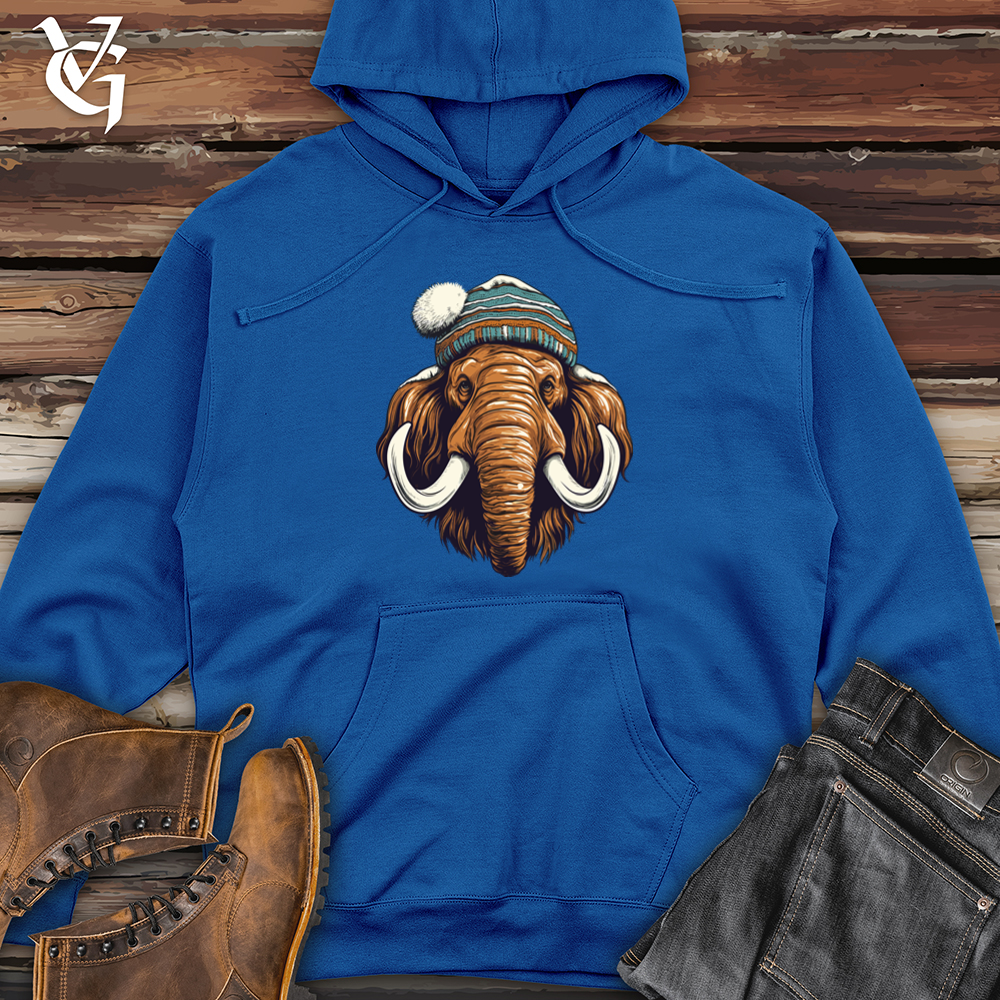 Viking Goods Wooly Mammoth Winter Beanie Style 01 Midweight Hooded Sweatshirt Royal / L