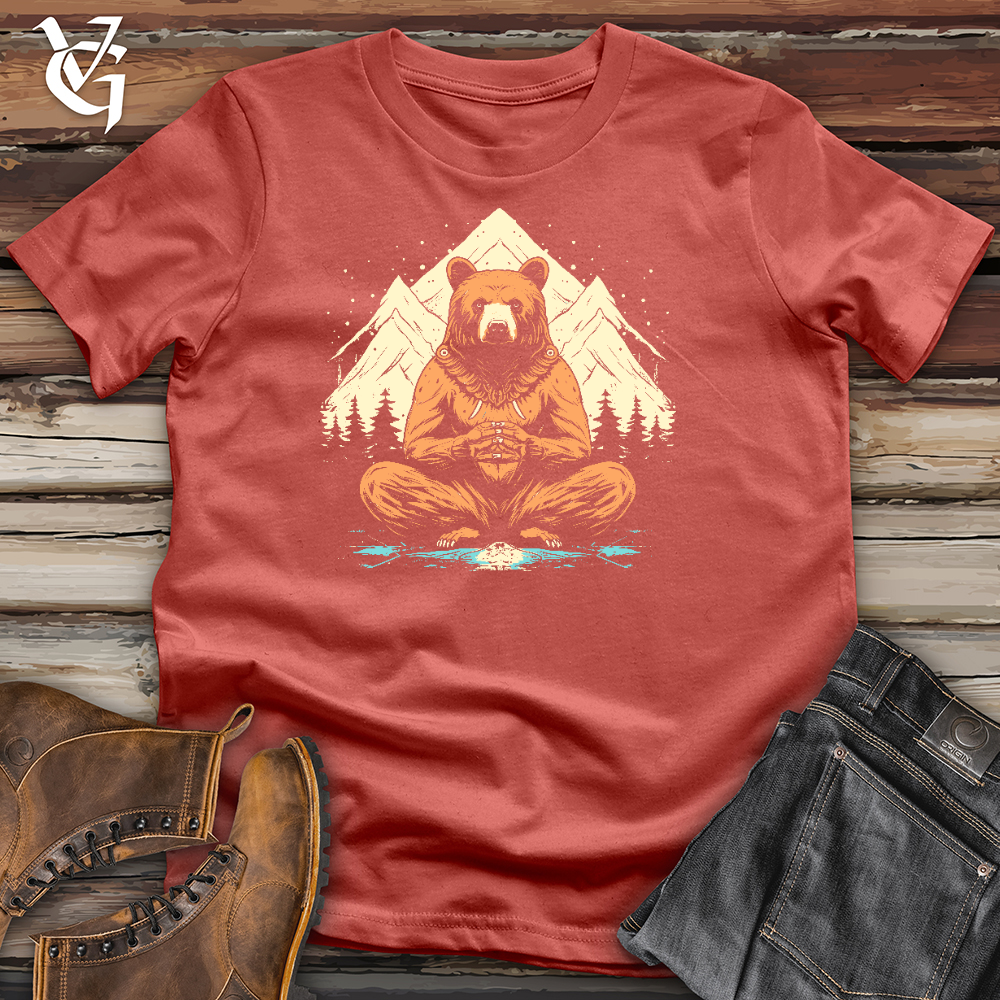 Viking Goods A Bears in Mountain Pose Cotton Tee Rust / L