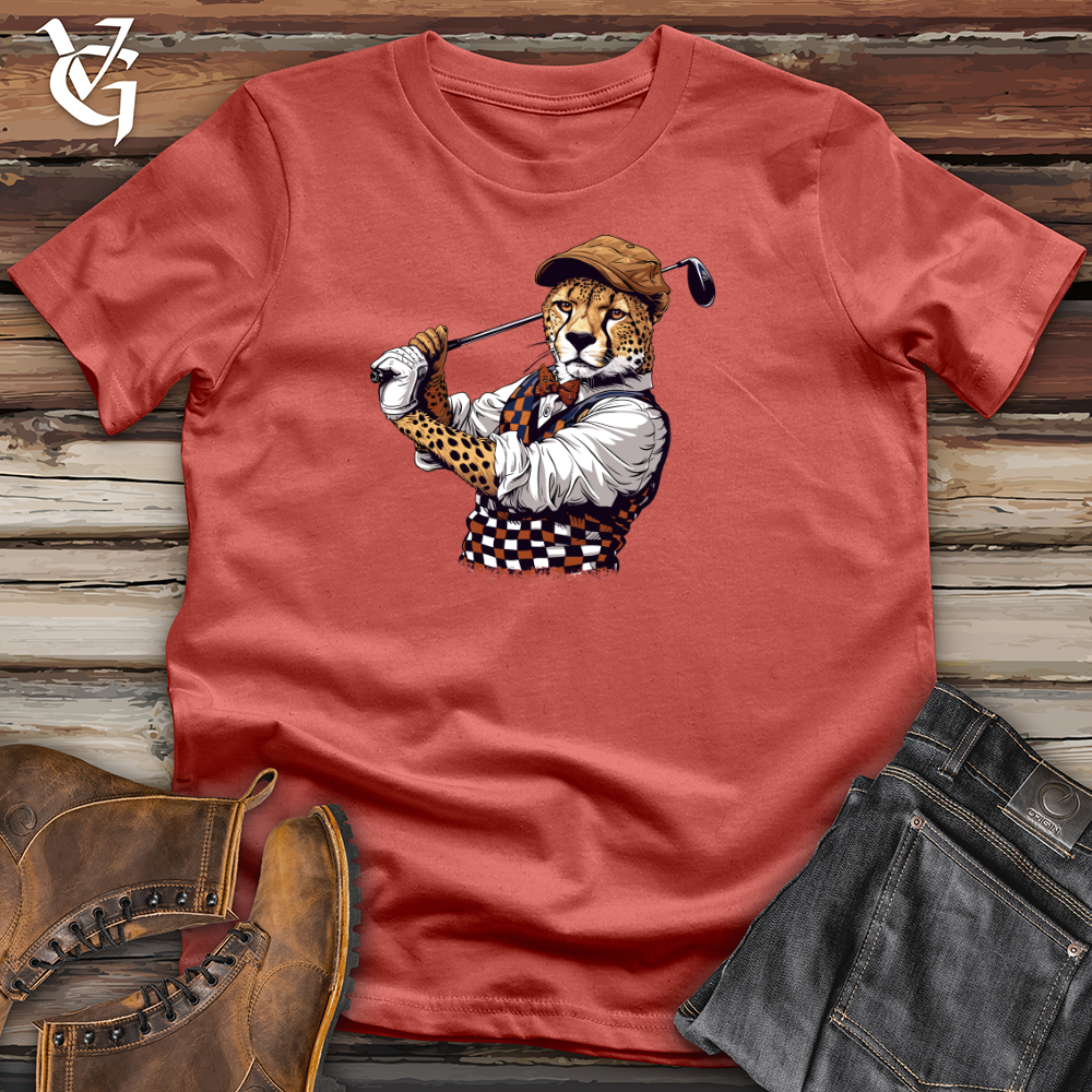 Viking Goods Cheetah Golf Swagger Cotton Tee Rust / L