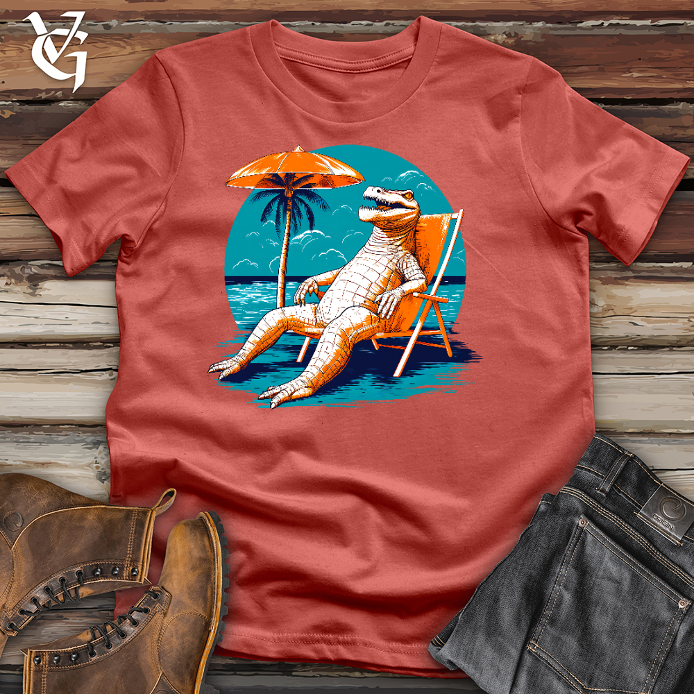 Viking Goods Chillin Crocodile Cotton Tee Rust / L