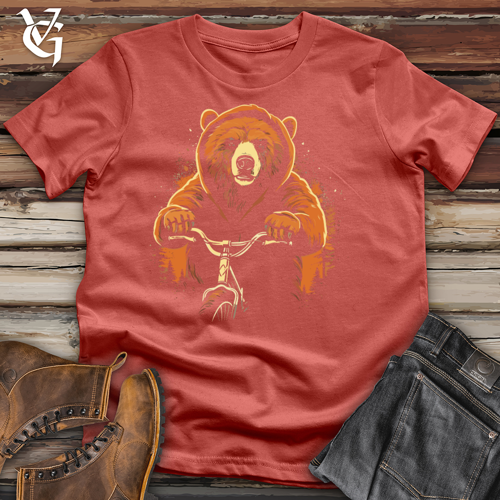 Viking Goods Cruisin Bear Adventure Cotton Tee Rust / L