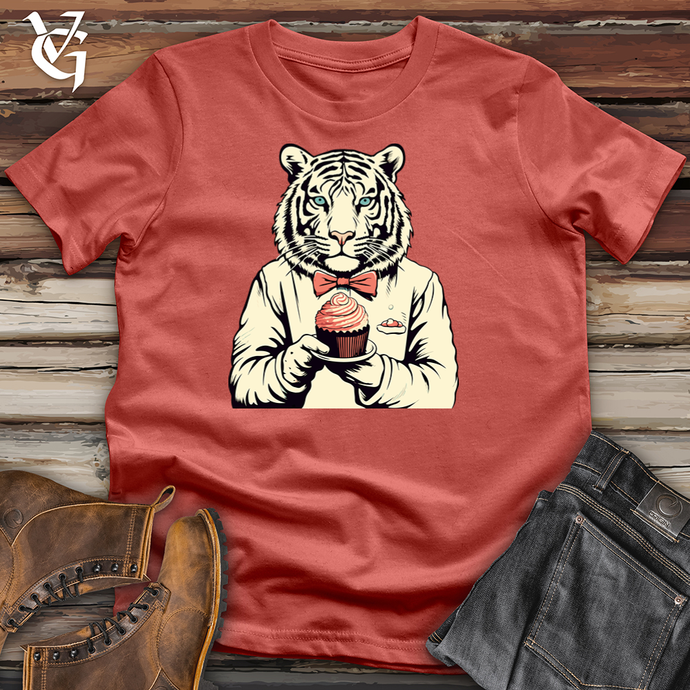 Viking Goods Dapper Tiger Treat Cotton Tee Rust / L