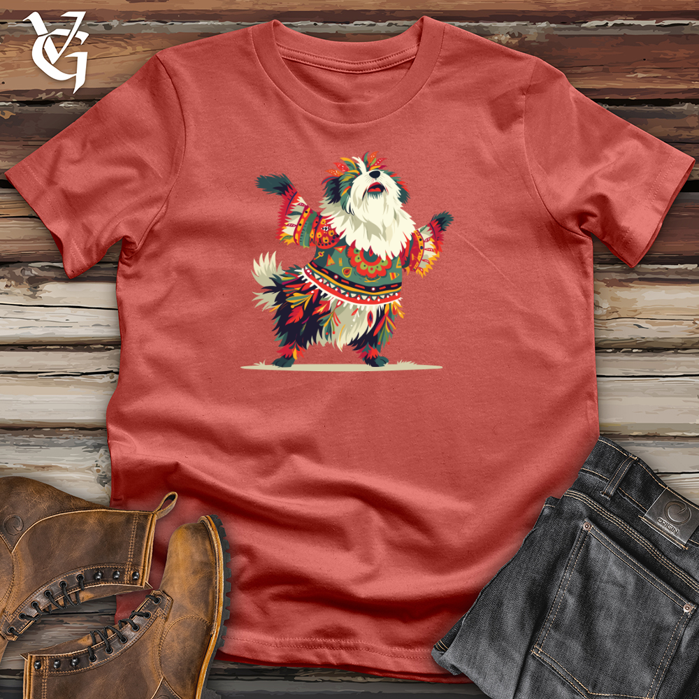 Viking Goods Folk Dance Dog Cotton Tee Rust / L