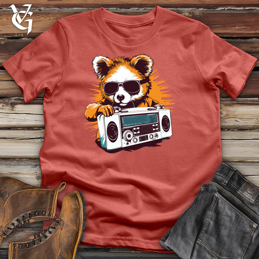Viking Goods Funky Groove Panda Cotton Tee Rust / L
