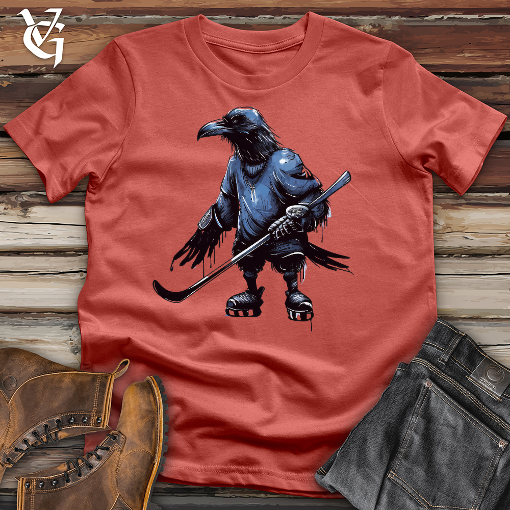 Viking Goods Ice Hockey Raven Cotton Tee Rust / L