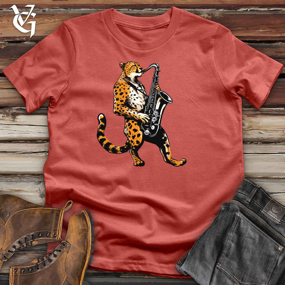 Viking Goods Jazz Cheetah Groove Cotton Tee Rust / L