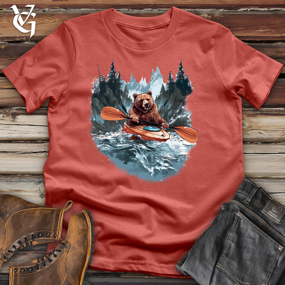Viking Goods Kayaking Bear Cotton Tee Rust / L