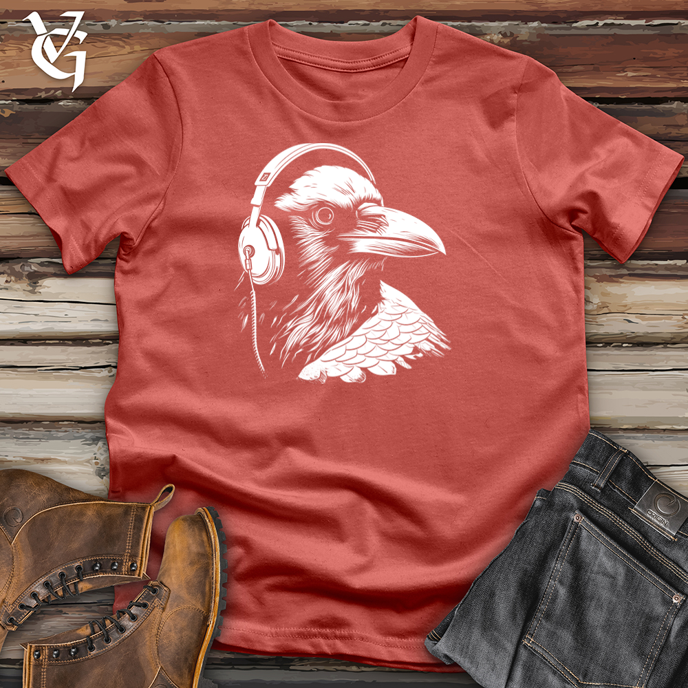 Viking Goods Melodic Raven Skater Cotton Tee Rust / L