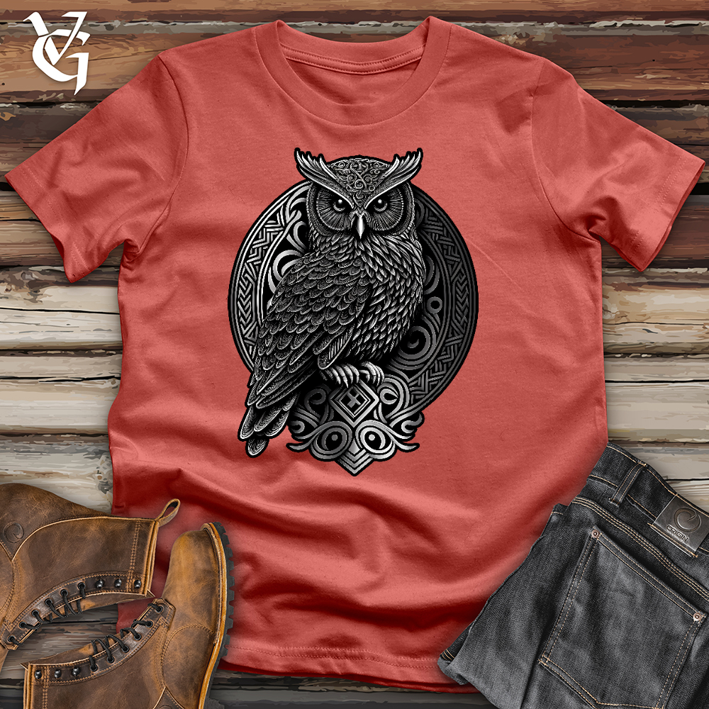 Viking Goods Ominous Owl Cotton Tee Rust / L