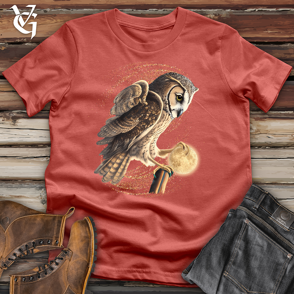 Viking Goods Owl Moon Snatcher Cotton Tee Rust / L