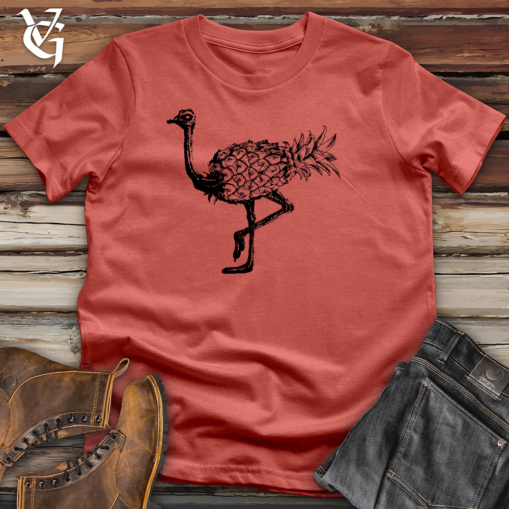 Viking Goods Pineapple Ostrich Cotton Tee Rust / L
