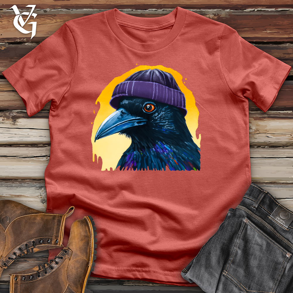 Viking Goods Raven Beanie Cotton Tee Rust / L
