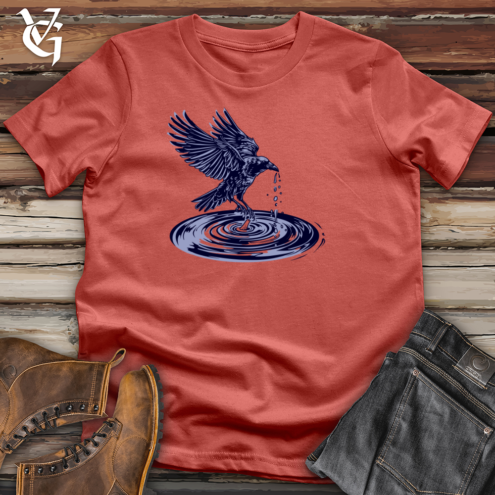 Viking Goods Raven Water Dance Cotton Tee Rust / L