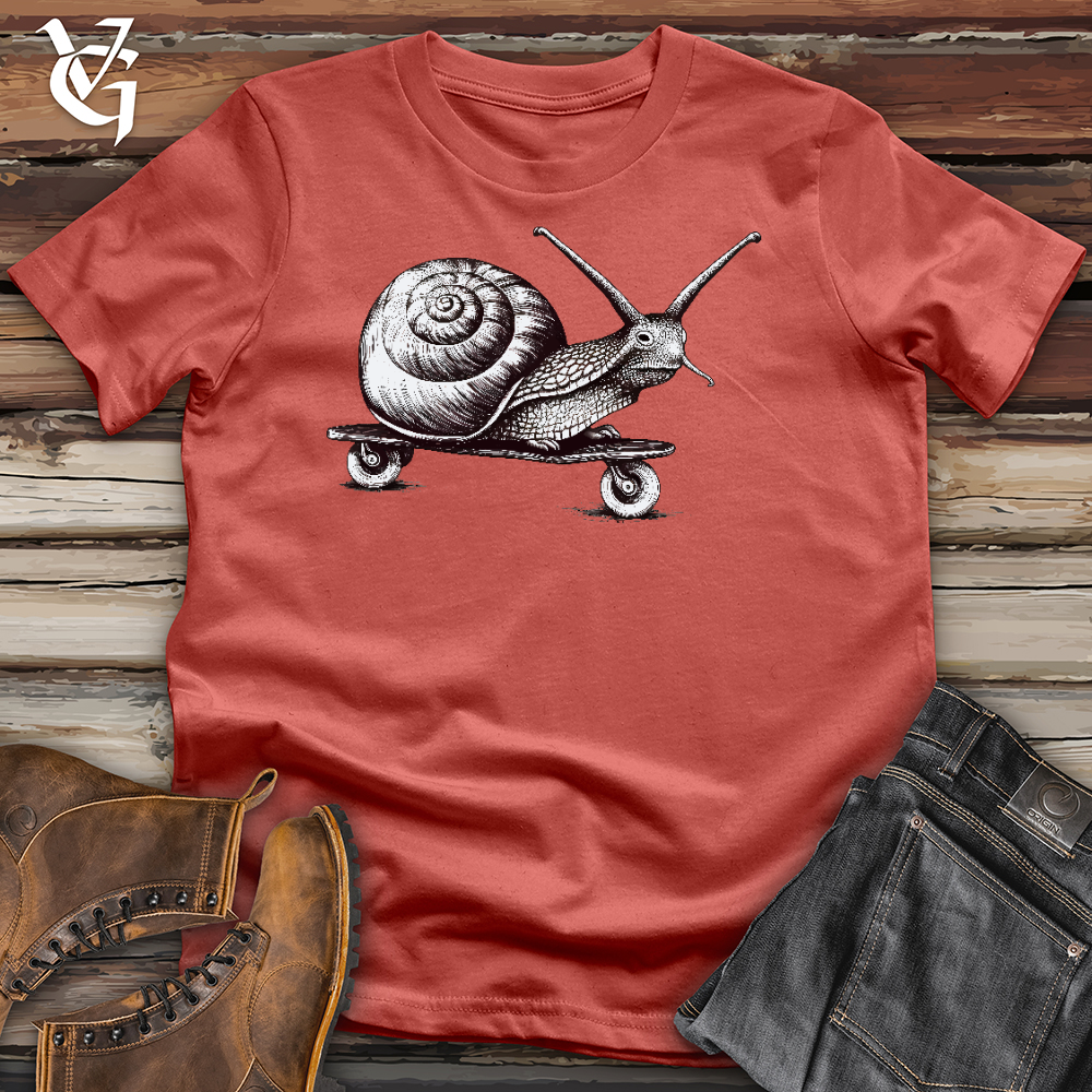 Viking Goods Speedy Snail Cotton tee Rust / L