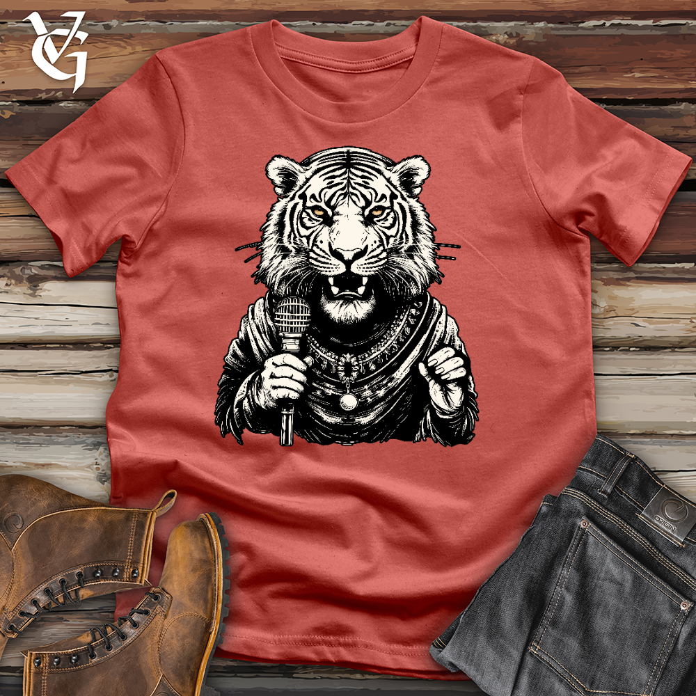 Viking Goods Tiger Lead Singer Cotton Tee Rust / L