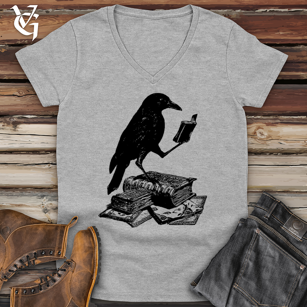 Viking Goods A Little Light Reading Softstyle V-Neck Sport Grey / L