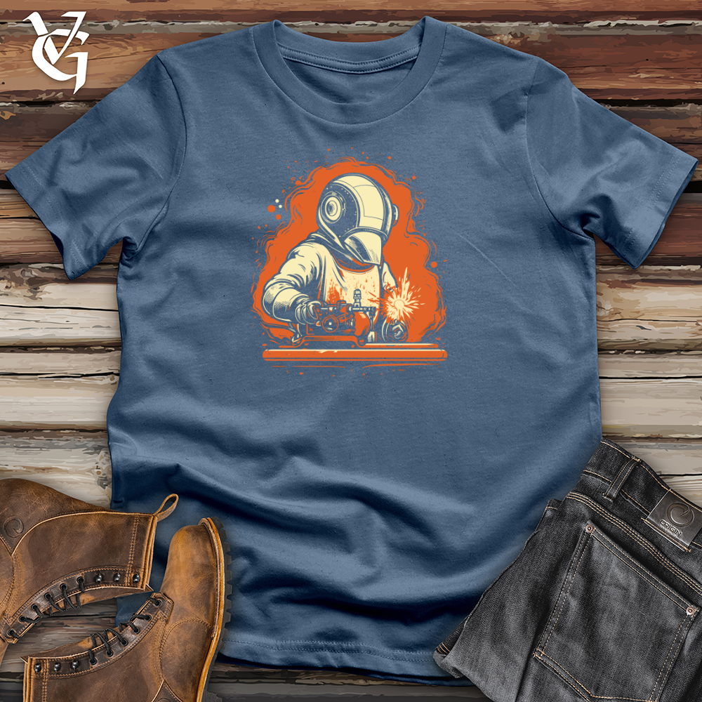Viking Goods Arctic Welder Cotton Tee Steel Blue / L