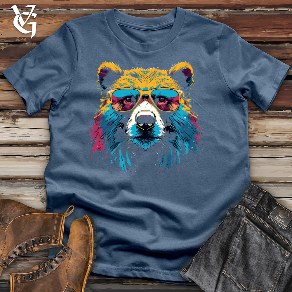 Viking Goods Bear Ballin Cotton Tee Steel Blue / L