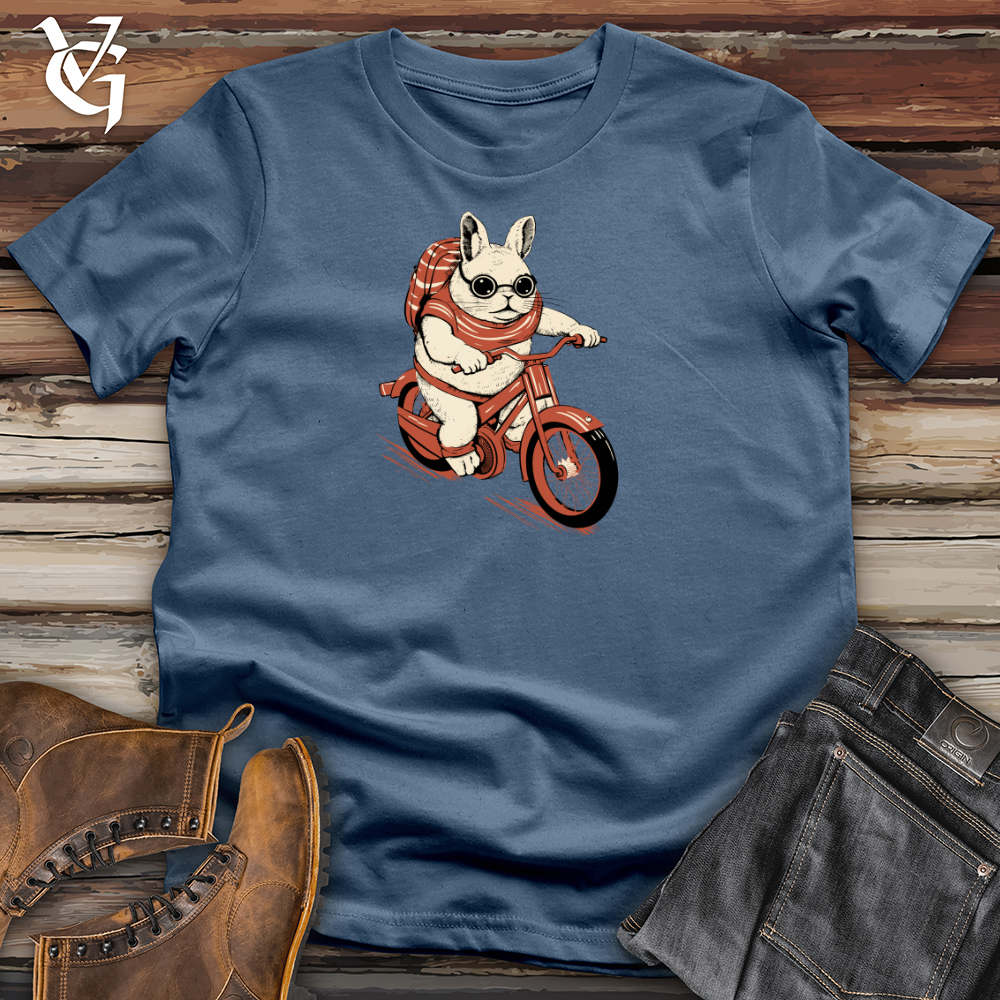 Viking Goods Chinchilla Pedal Power Cozy Ride Cotton Tee Steel Blue / L