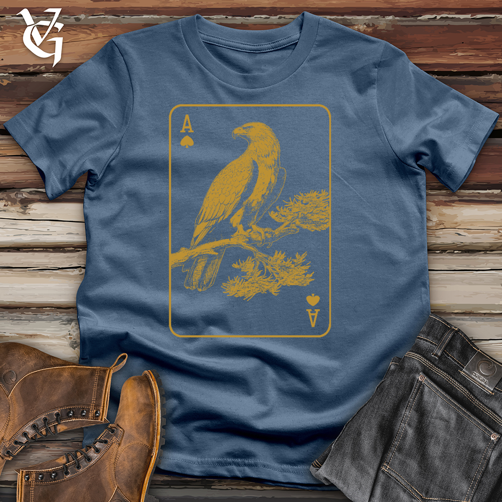 Viking Goods Eagel Card Cotton Tee Steel Blue / L