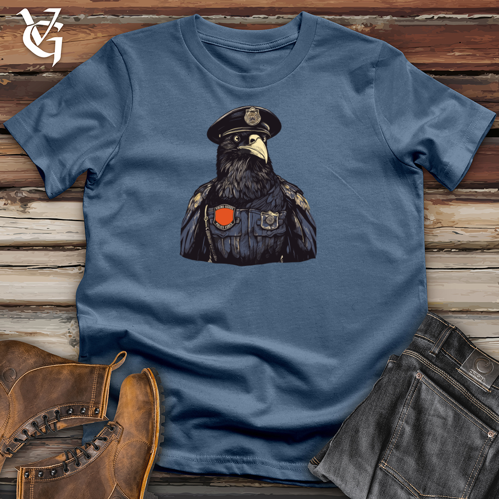 Viking Goods First Responder Raven Duty Cotton Tee Steel Blue / L