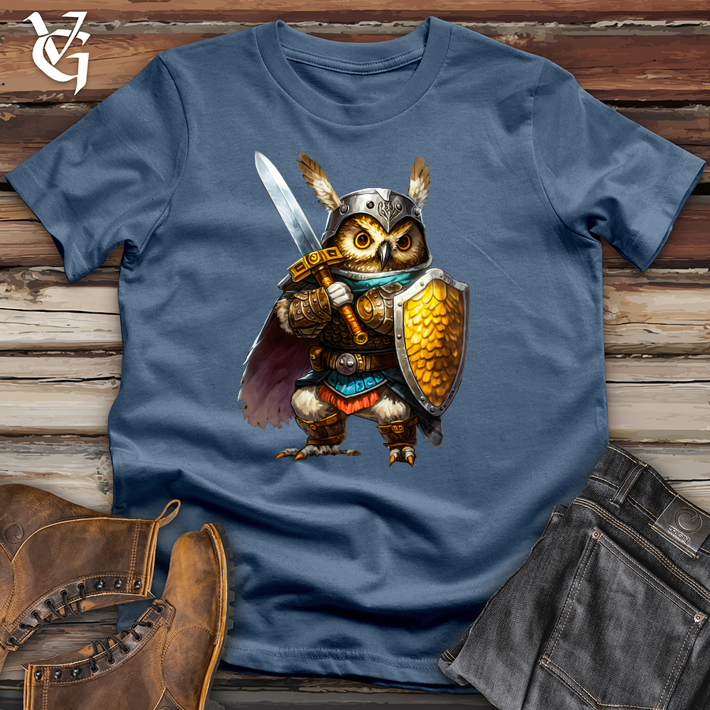 Viking Goods Knight Owl Cotton Tee Steel Blue / L