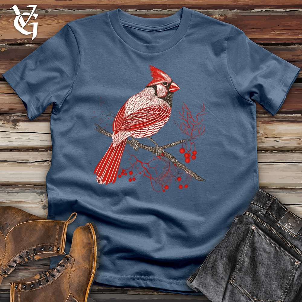 Viking Goods Lacy Cardinal Cotton Tee Steel Blue / L