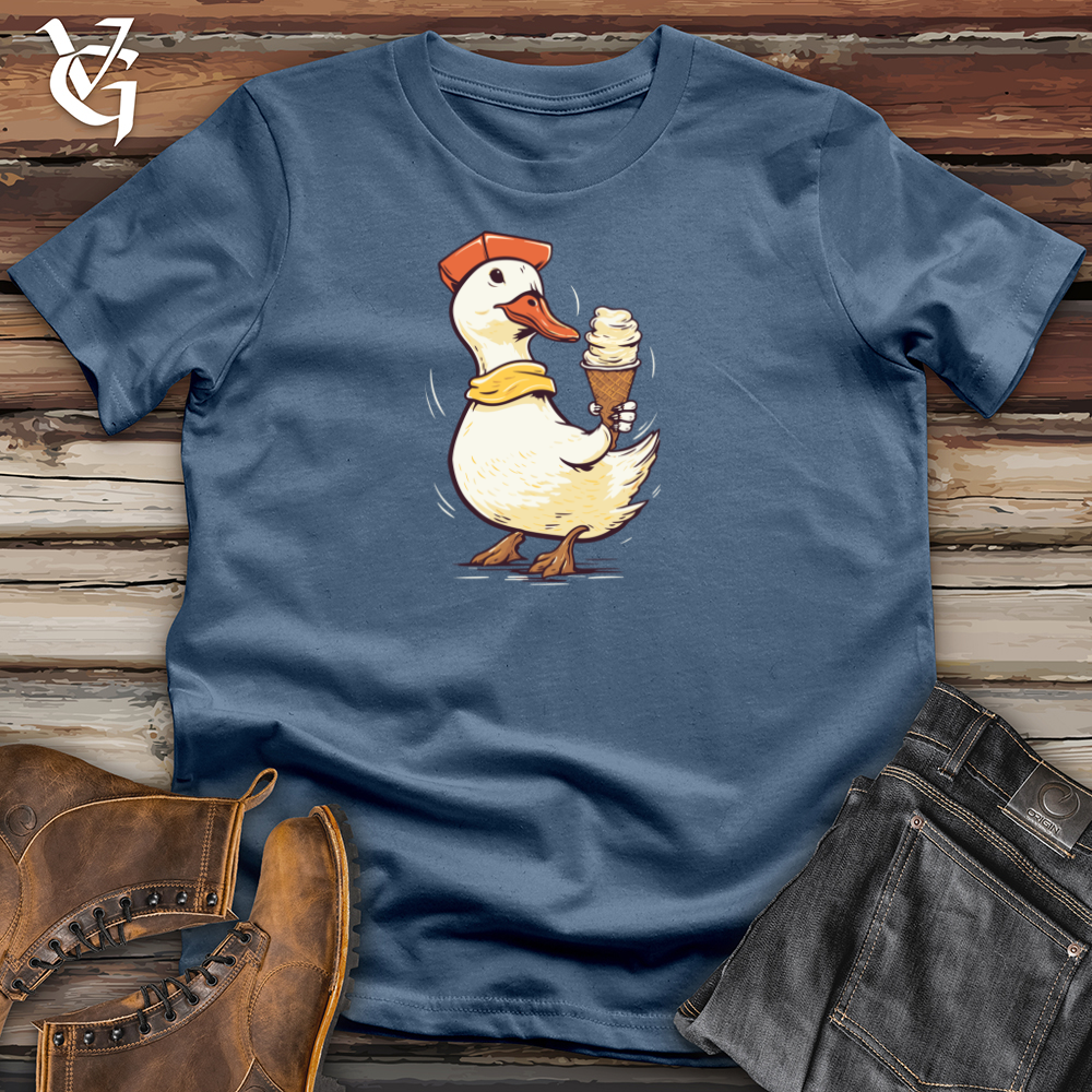 Viking Goods Quirky Bill Balancer Cotton Tee Steel Blue / L