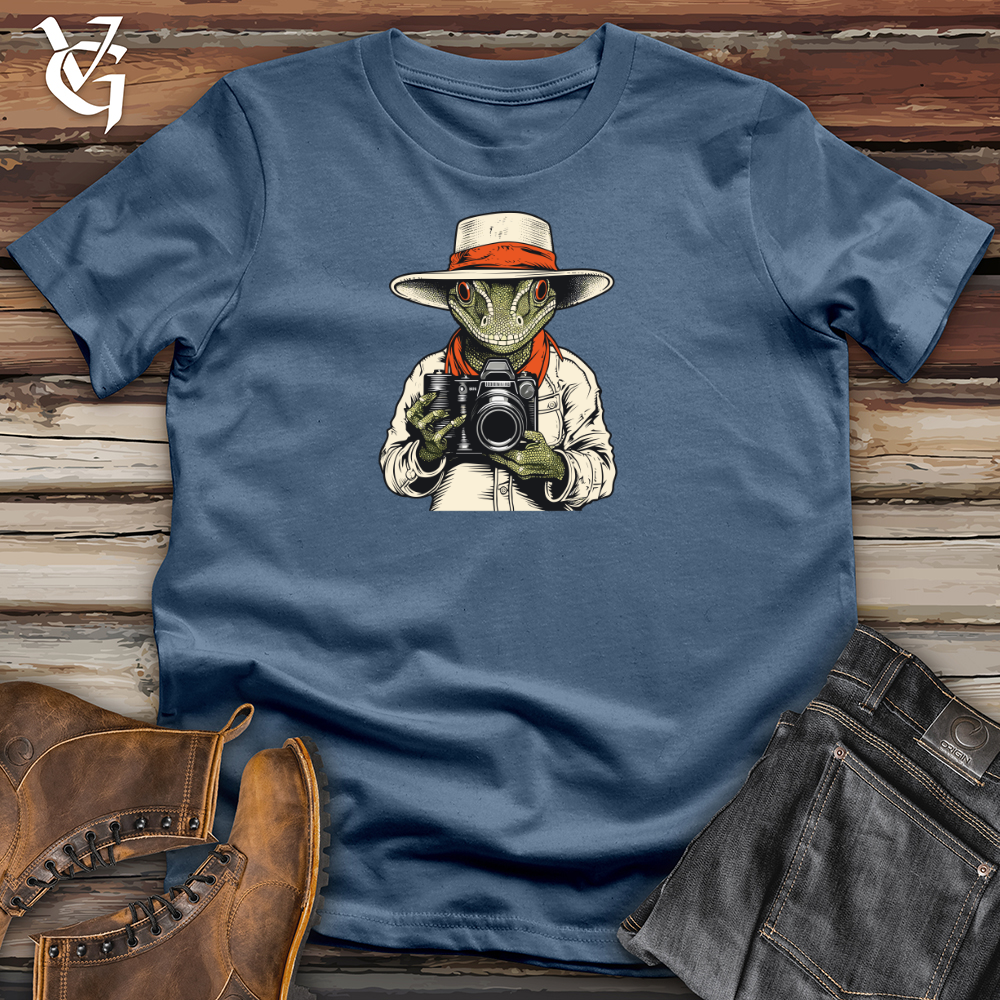 Viking Goods Reptile Lens Master Cotton Tee Steel Blue / L