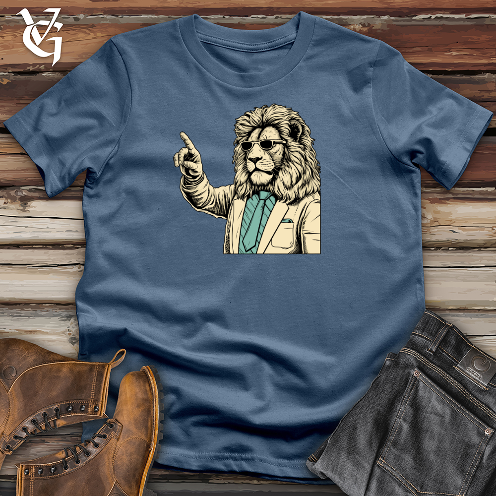 Viking Goods Roaring Classroom Wisdom Cotton Tee Steel Blue / L