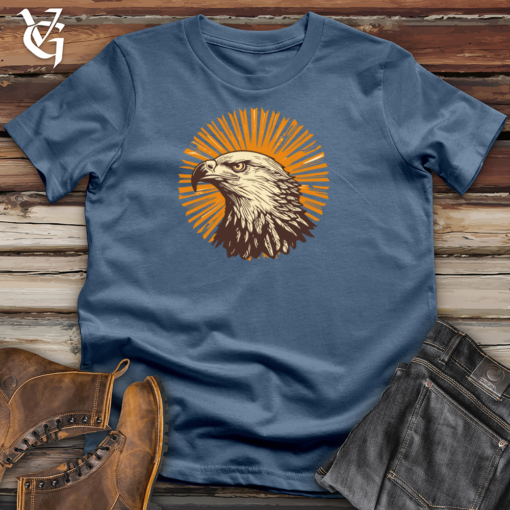 Viking Goods Solar Soaring Eagle Cotton Tee Steel Blue / L