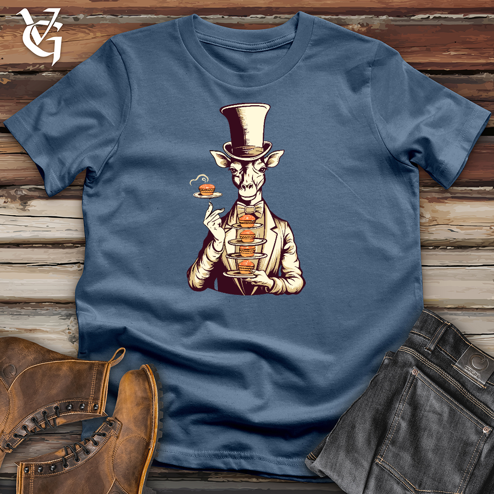 Viking Goods Tall Stacks Elegance Cotton Tee Steel Blue / L