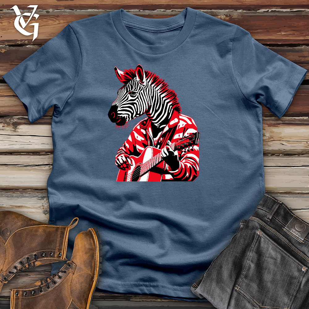 Viking Goods Zebra Rockstar Cotton Tee Steel Blue / L