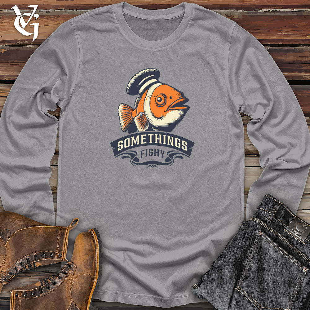 Viking Goods Amusing Aqua Clown Long Sleeve Storm / L