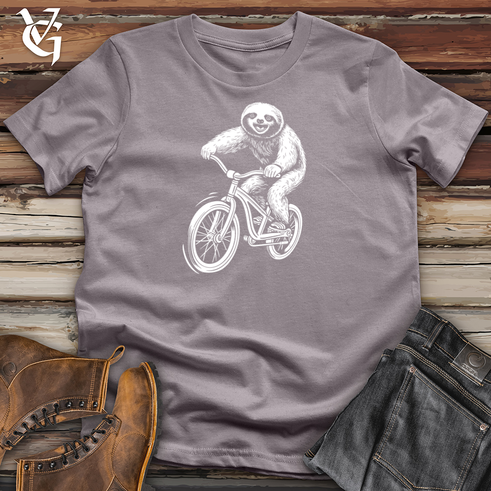 Viking Goods Cruisin Sloth Bike Cotton Tee Storm / L