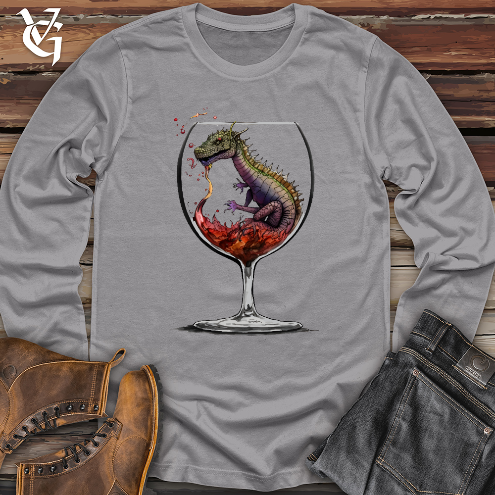Viking Goods Dragons Drink Long Sleeve Storm / L