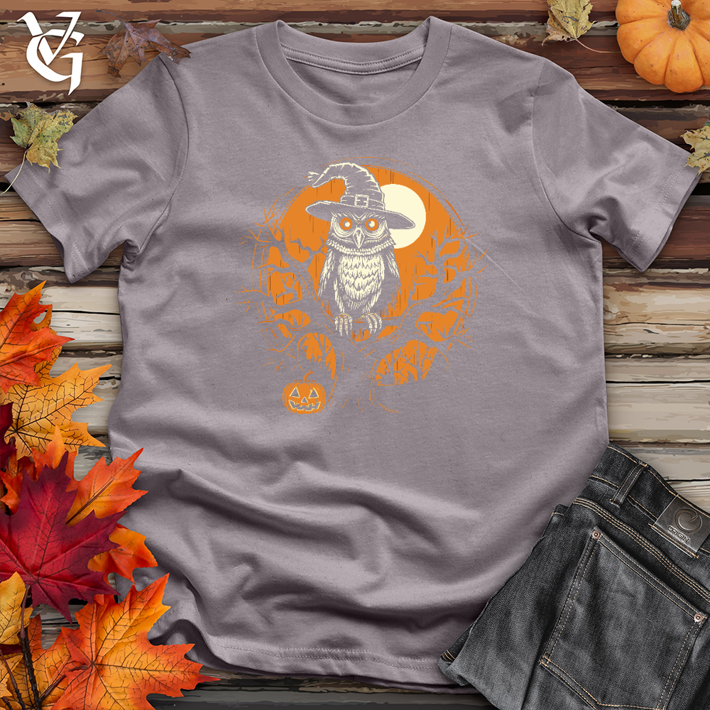 Viking Goods Mystical Owl Witch Hat Cotton Tee Storm / L