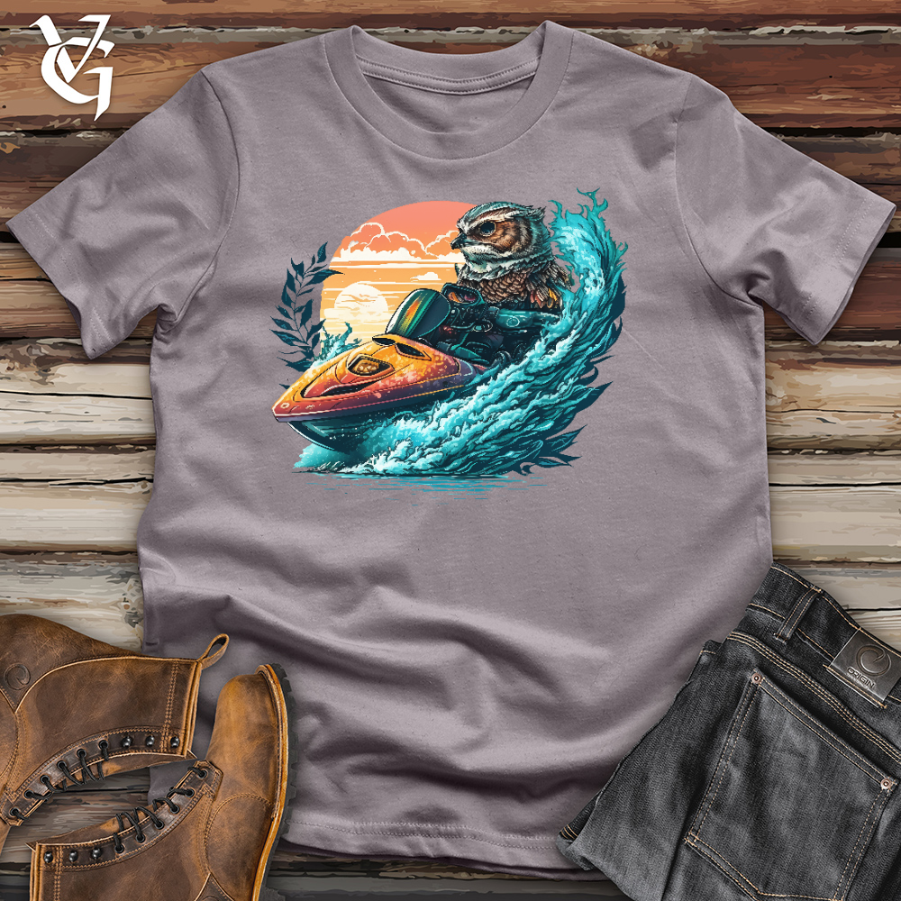 Viking Goods Owl Jet Ski Cotton Tee Storm / L