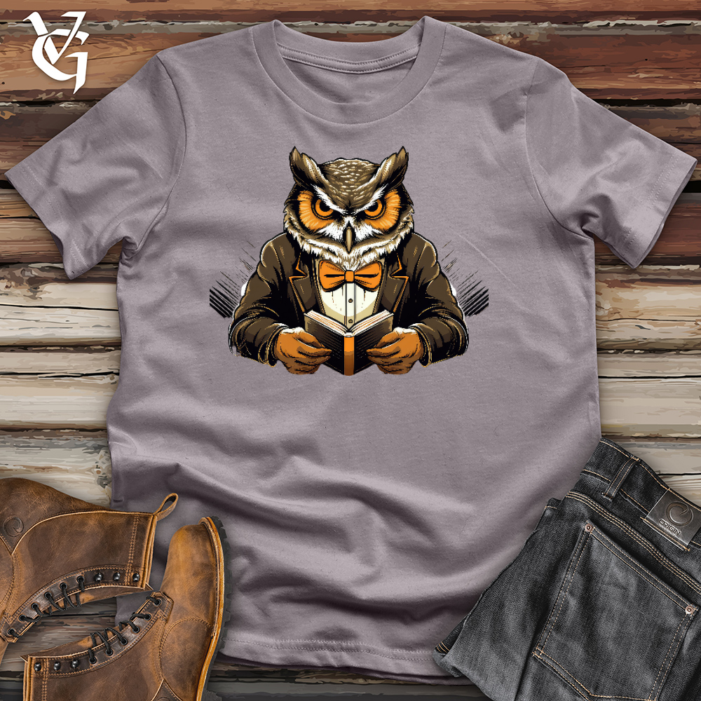 Viking Goods Owl Librarian Official Cotton Tee Storm / L