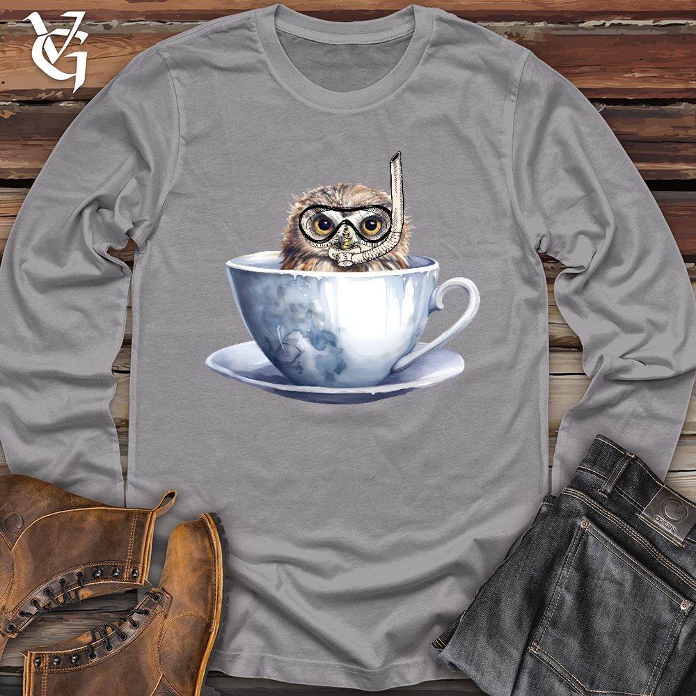 Viking Goods Snorkeling Owl Long Sleeve Storm / L