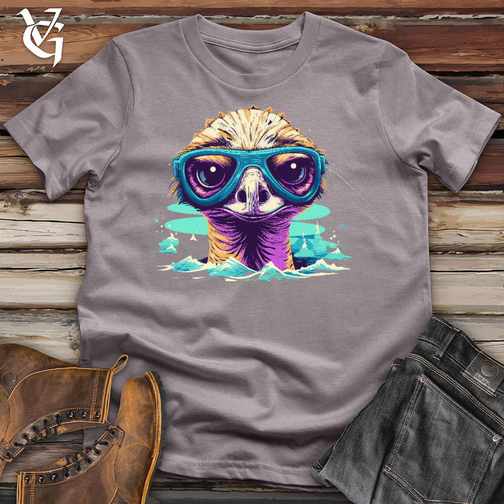 Viking Goods Swimming Ostrich Cotton Tee Storm / L