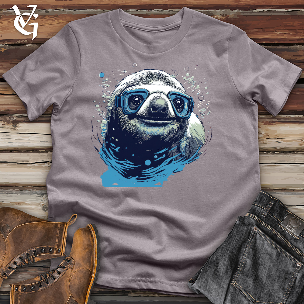Viking Goods Swimming Sloth Cotton Tee Storm / L