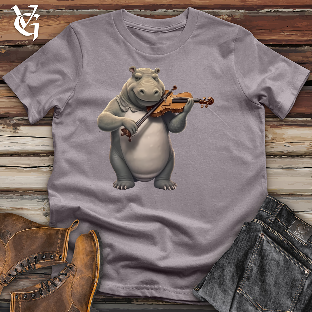 Viking Goods Violinist Hippo Cotton Tee Storm / L