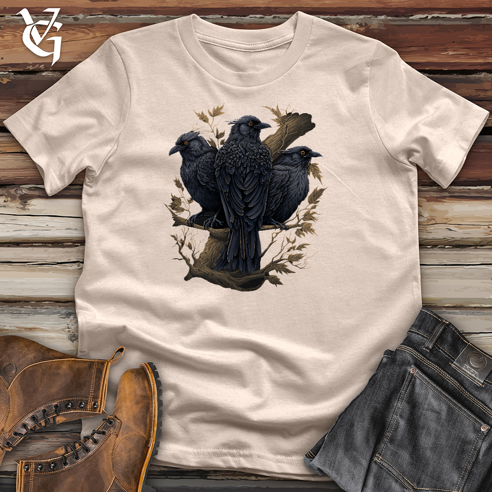 Viking Goods 3 Ravens Cotton Tee Tan / L