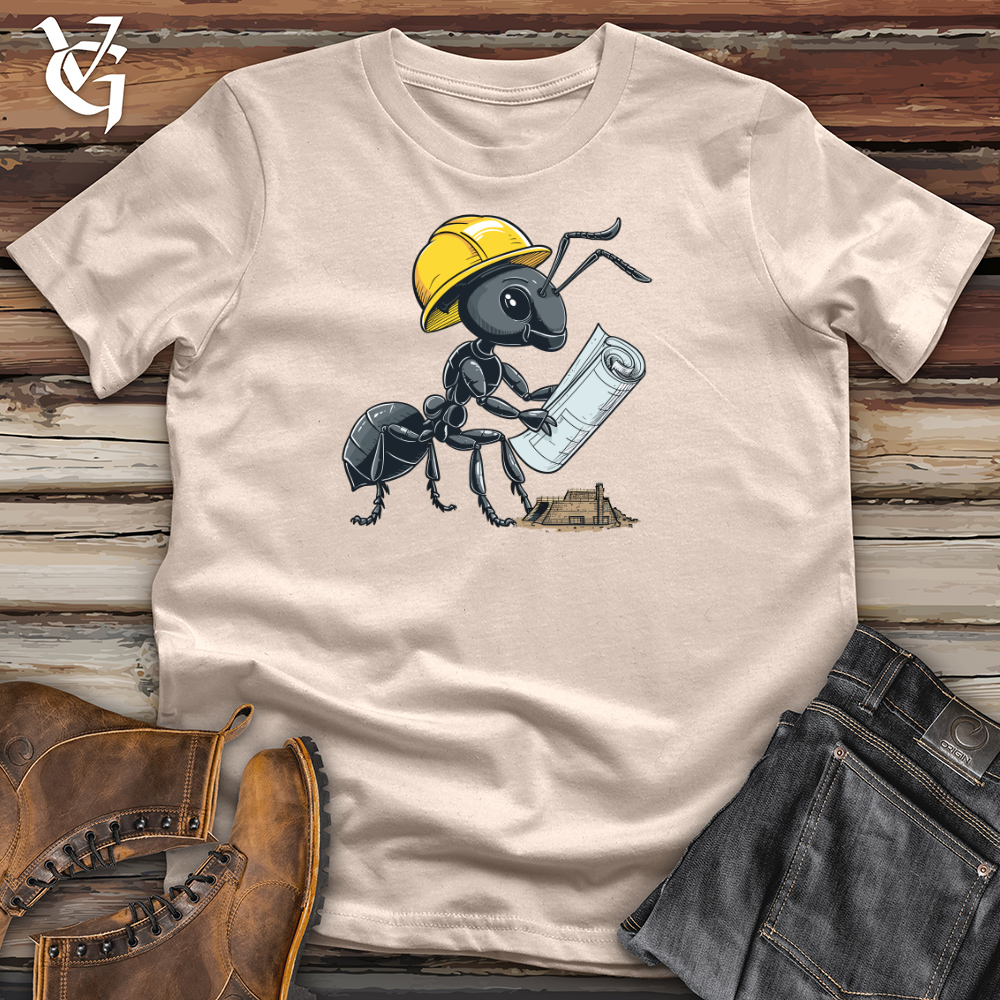 Viking Goods Ant Construction Planner Cotton Tee Tan / L